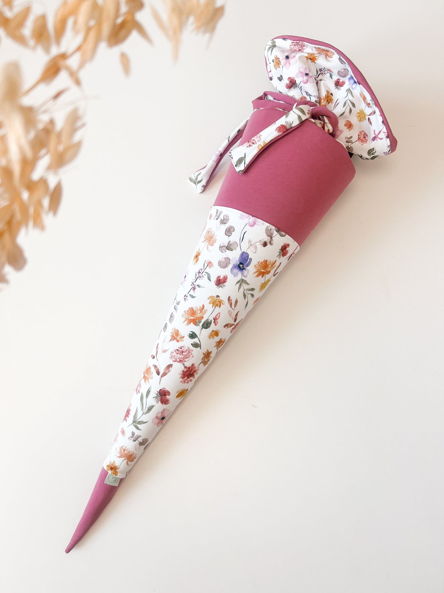 Personalisierte schultüte, Floral - 70cm