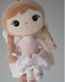 Personalisierter Metoo Engel in Rosa, 48 cm