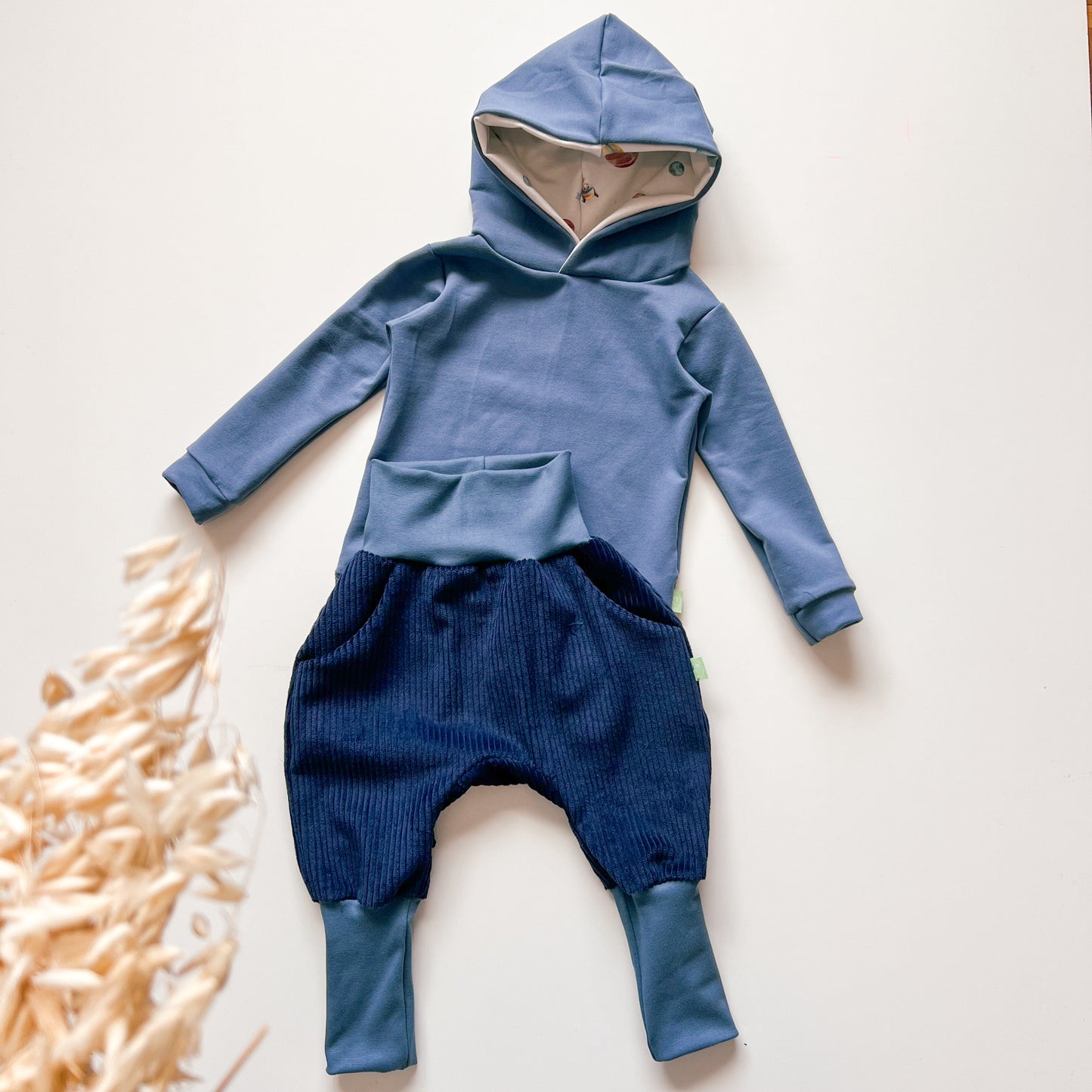 Set Sky – Mitwachshose & Hoodie mit Kapuze