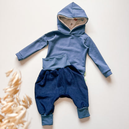 Set Sky – Mitwachshose & Hoodie mit Kapuze