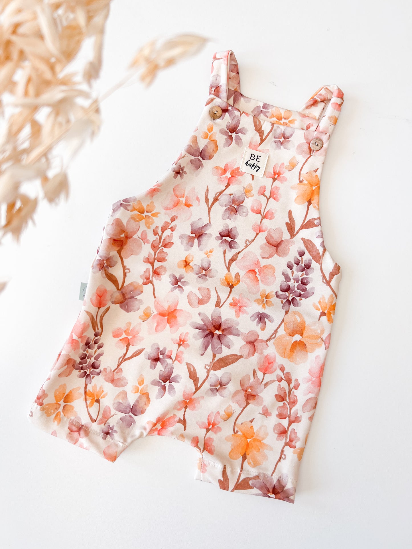 Latzhose für Baby und Kinder, Blumen Mavie