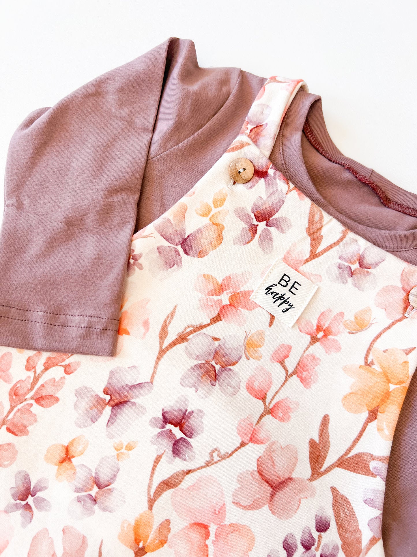 Latzhose für Baby und Kinder, Blumen Mavie