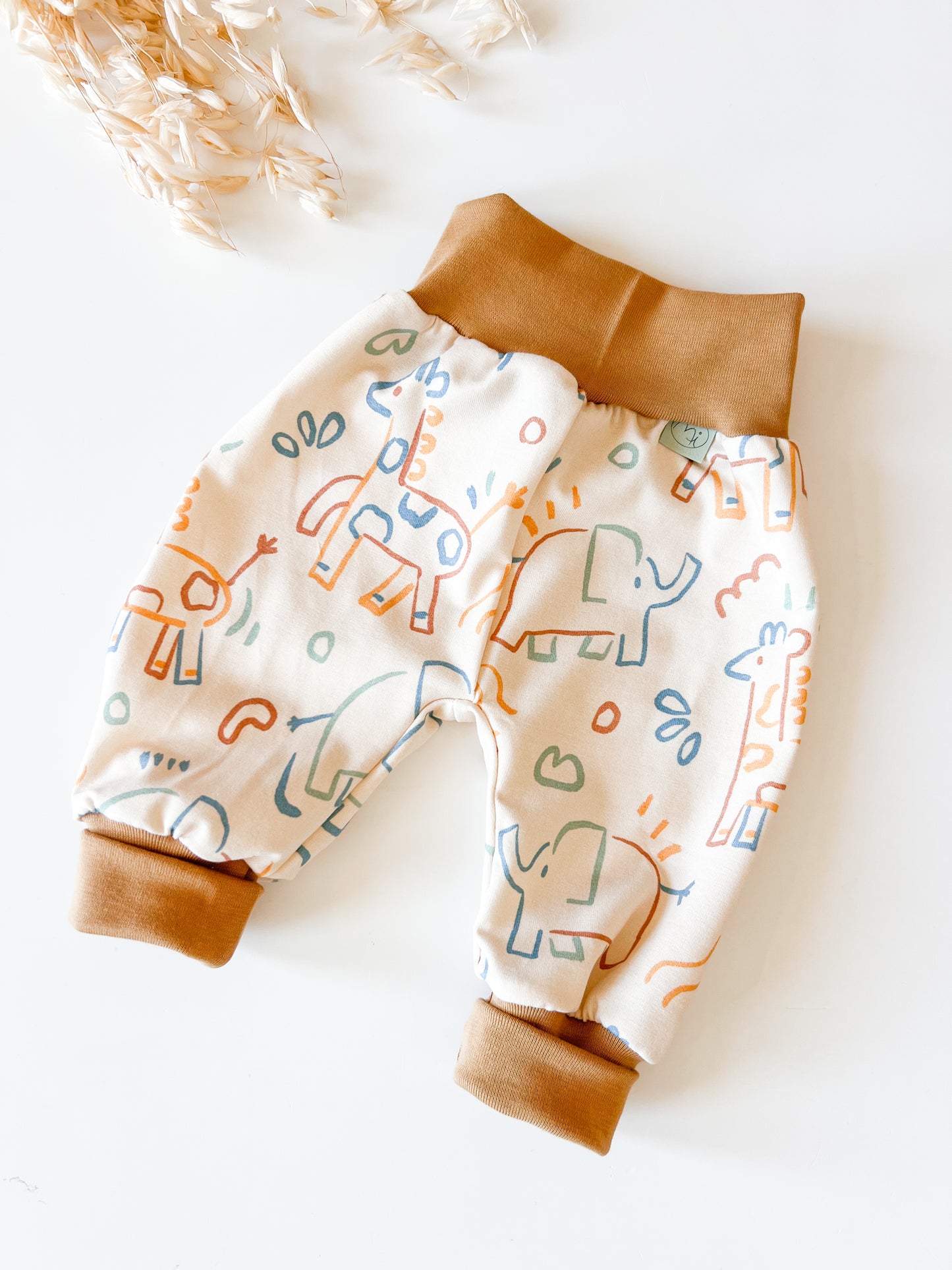 Mitwachshose, Pumphose für Baby und Kind, Elefante Kakao