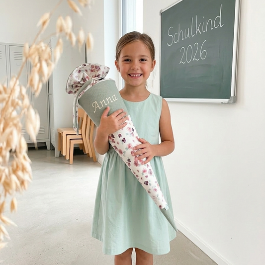 Personalisierte schultüte, Rosen - 70cm