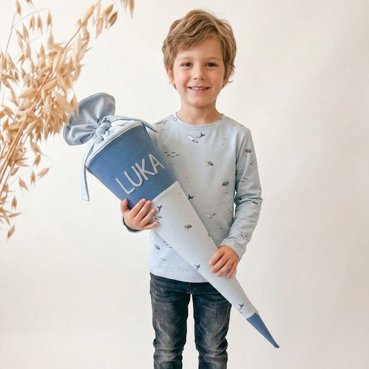 Personalisierte schultüte, Wale - 70cm