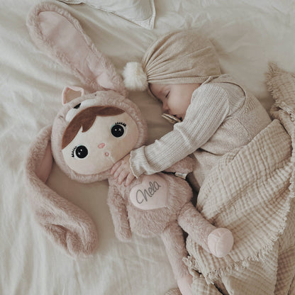 Personalisierter Metoo Teddybär-Hase in Weiẞ 50 cm