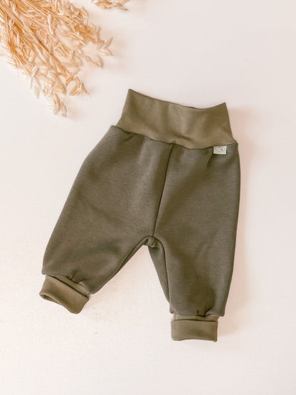 Pumphose, Mitwachshose Alpenfleece in Olive