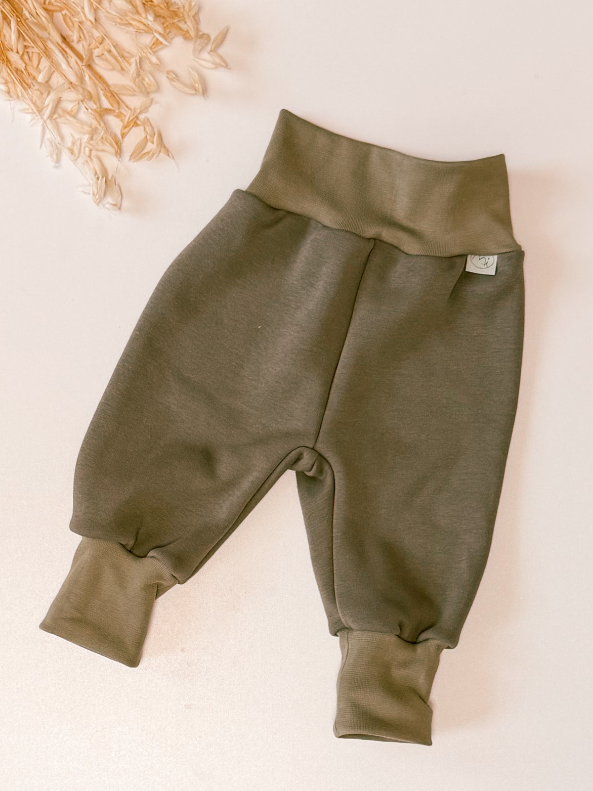 Pumphose, Mitwachshose Alpenfleece in Olive