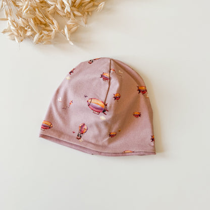 Wendemütze für Baby und Kind, Zeppelin Rosa