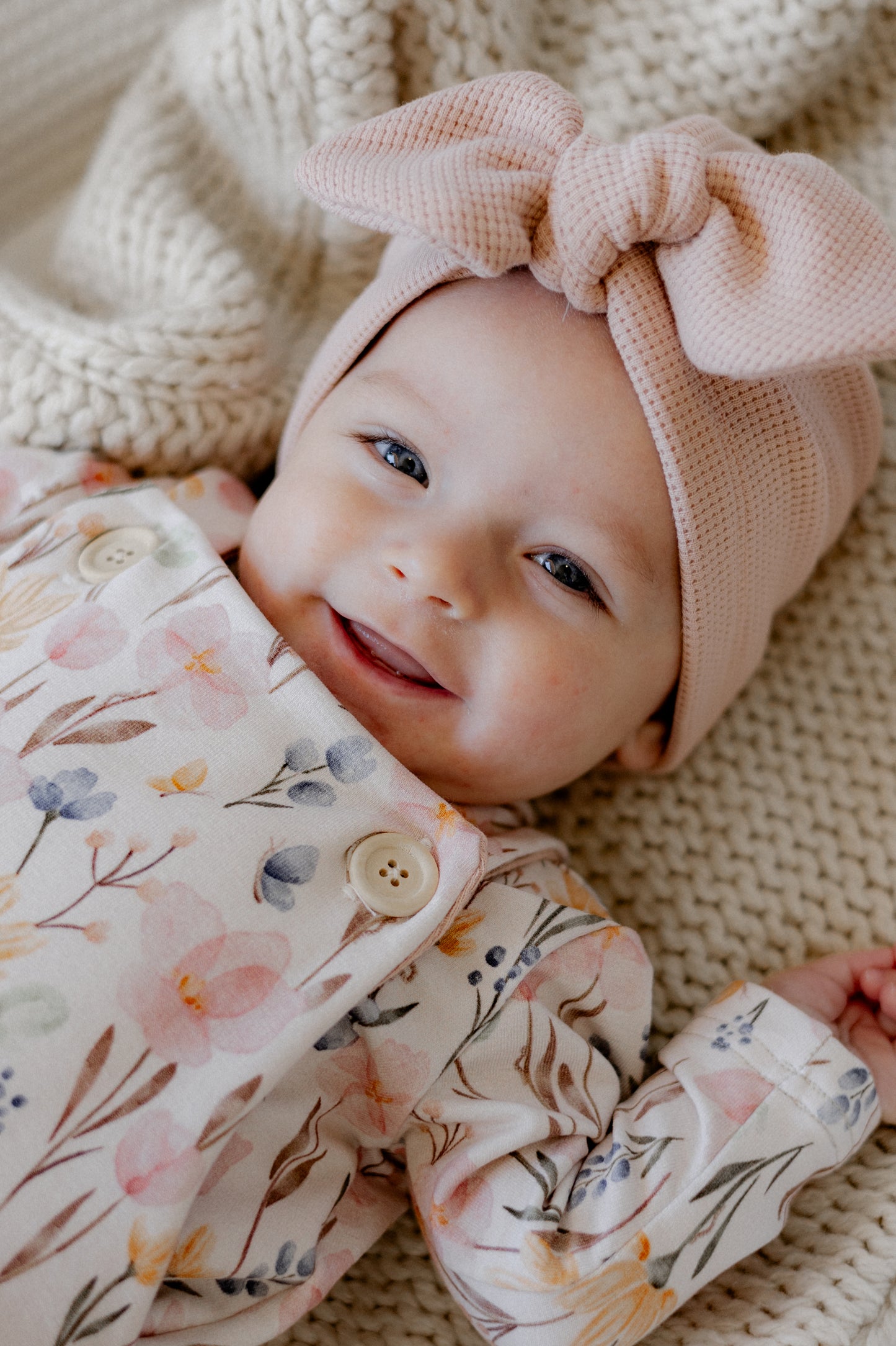 Turban für Baby und Kind in nude