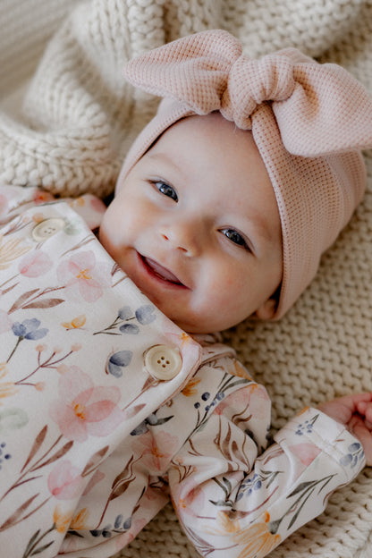 Turban für Baby und Kind in nude