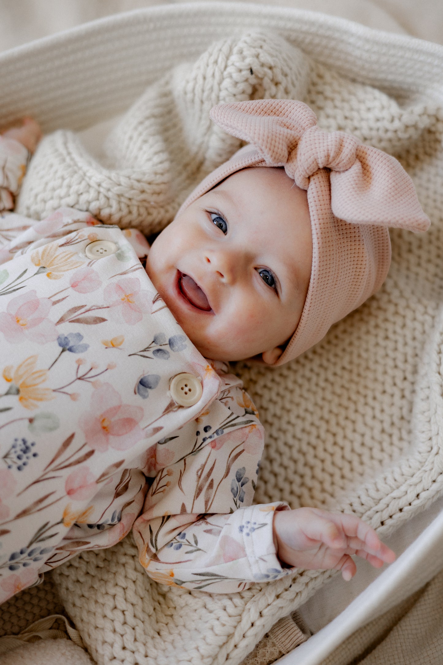 Turban für Baby und Kind in nude