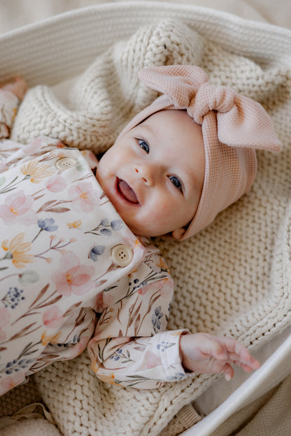 Turban für Baby und Kind in nude