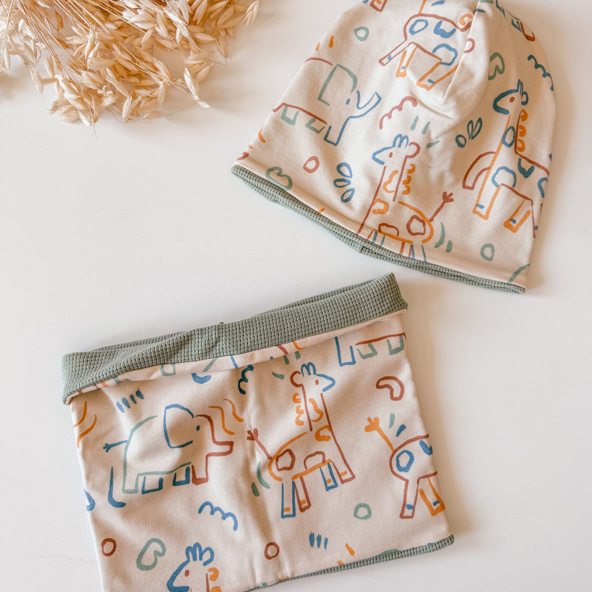 Wendemütze für Baby und Kind, Elefante Mint