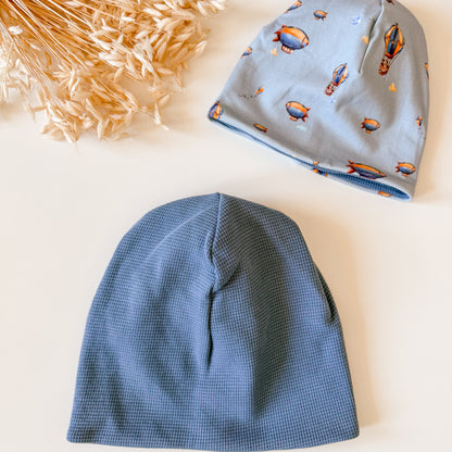 Wendemütze für Baby und Kind, Zeppelin  Blau