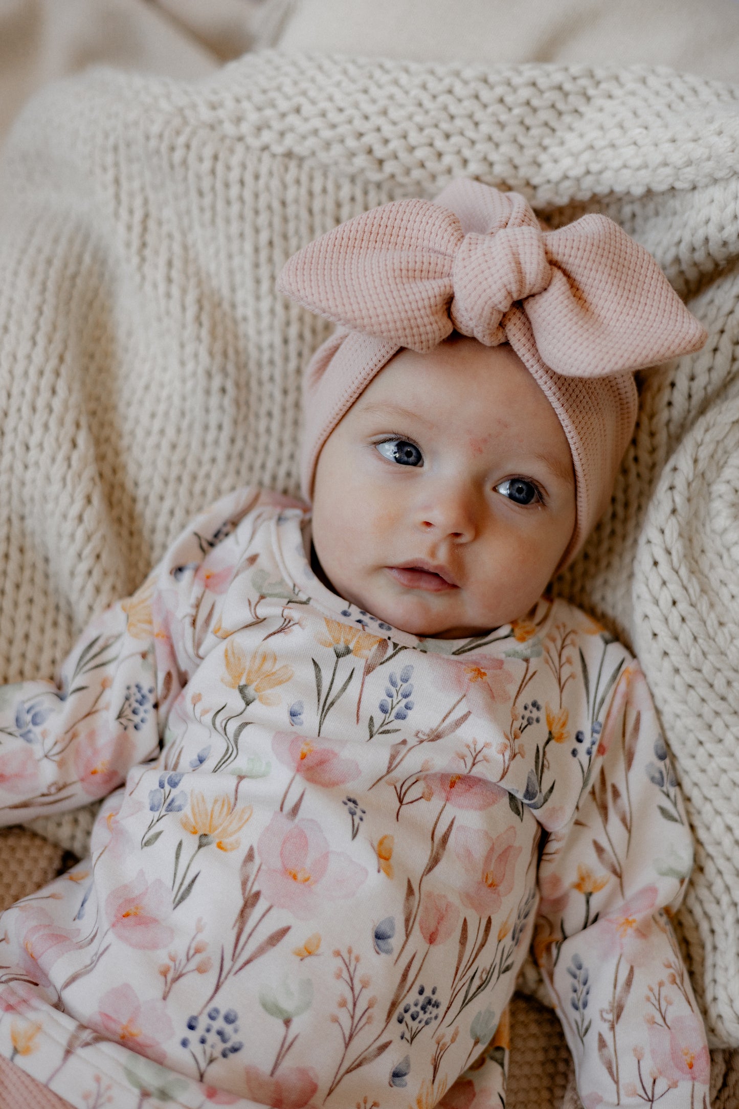 Turban für Baby und Kind in nude