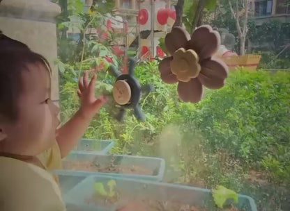 Montessori‑Blumen‑Saugnapf‑Spielzeug || Rosa