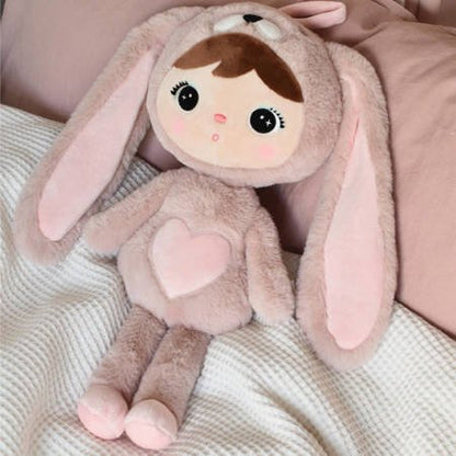 Personalisierter Metoo Teddybär-Hase in Rosa, 50 cm
