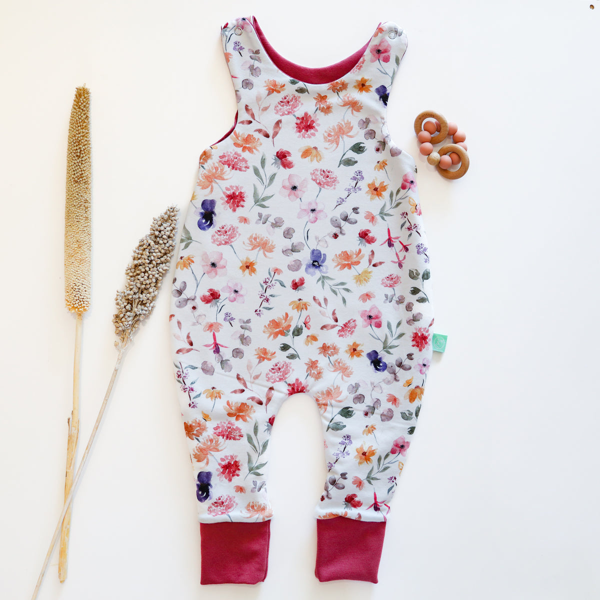 Reversible romper, flowers